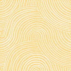 Watercolor coastal yellow wave tiles for wallpaper