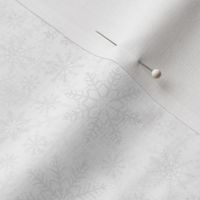 Mini - Modern & Stylised Layered Christmas Festive Snowflakes - Winter White