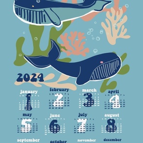 2024 calendar in sea life