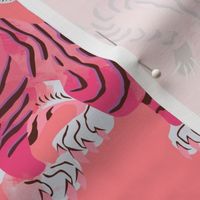 Flying Tiger tattoo pink