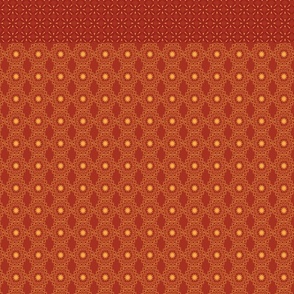 Timeless Elegance: Vibrant Red and Yellow Traditional Pattern – A Closer Look