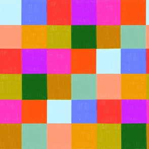 large - pencil crayon patchwork 70 colours
