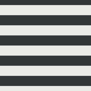 JUMBO // 2 color stripes - night watch gray_ serendipity white - simple horizontal // 2 inch stripe 