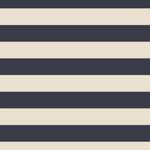 JUMBO // 2 color stripes - mountain fig blue_ radiant dawn nude - simple horizontal // 2 inch stripe 
