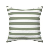 large scale // 2 color stripes - leaflet green_ pure white - simple horizontal // 1 inch stripe