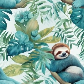 Watercolor Sloth