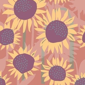 cut paper sunflowers colorway 1 8 inch