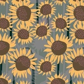cut paper sunflowers colorway 4 4 inch