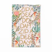 Zip a Dee Do Dah Zip a Dee Day! words with Elegant Birds and Botanicals