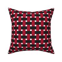  BASKETWEAVE Red and Black - Medium