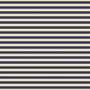 medium scale // 2 color stripes - mountain fig blue_ radiant dawn nude - simple horizontal // half inch stripe