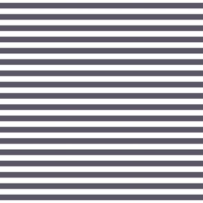 medium scale // 2 color stripes - pure white_ ripe berry purple - simple horizontal // half inch stripe
