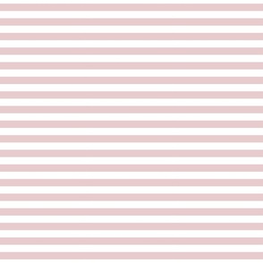 medium scale // 2 color stripes - pure white_ rose pink - simple horizontal // half inch stripe