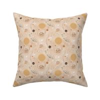 Solar System Space Warm Neutral Diamond Repeat, Small