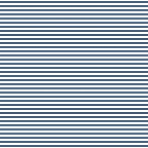 small scale // 2 color stripes - azure tide blue_ pure white - simple horizontal // quarter inch // quarter inch stripe