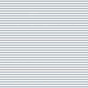 small scale // 2 color stripes - lakeside blue_ pure white - simple horizontal // quarter inch stripe
