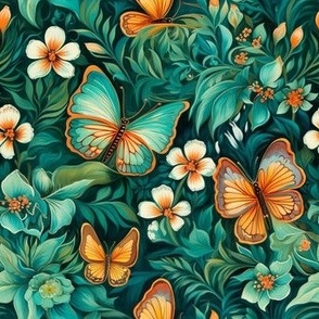 Butterflies Floral