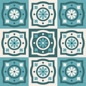 Geometric Tile - Azulejos - Blue
