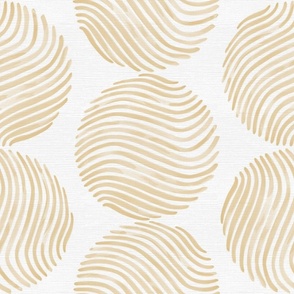 Beige textured wavy circle for neutral bedding, sheets, duvets, cushions, home decor and wallpaper
