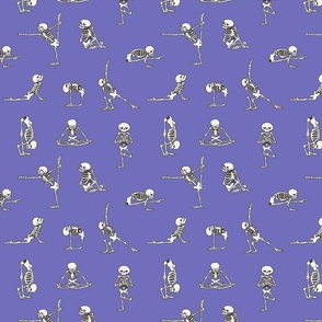 Skeleton Yoga_Purple_8x8