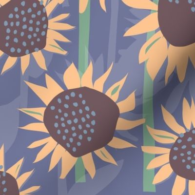 cut paper sunflowers colorway 6 12 inch
