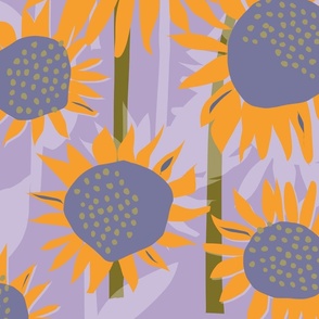 cut paper sunflowers colorway 8 24 inch