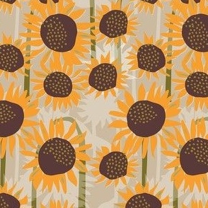 cut paper sunflowers colorway 7 4 inch