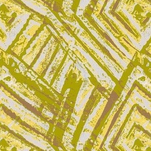 Woodblock geometric print	yellow
