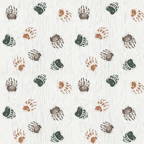 Bear Paws. - coco, terracotta, evergreen