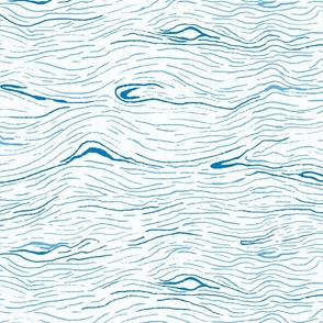 Sea wave lines in fresh whites