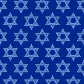 Glitter Star of David - Blue-Blue - Small