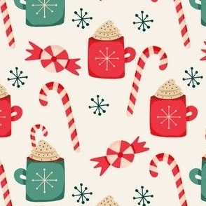 christmas hot cocoa 5x5