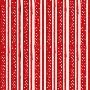 red and cream peppermint stripes 3x3