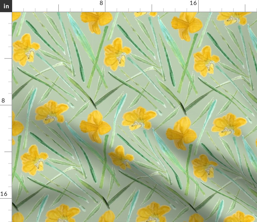 daffodil_pattern_spoonflower