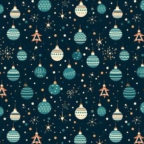 Christmas Ornaments & Polka Dots - small