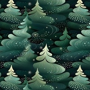 Abstract Christmas Trees - small