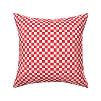 1/2" red checkerboard