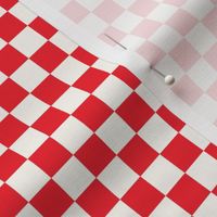 1/2" red checkerboard