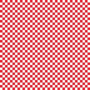 1/2" red checkerboard