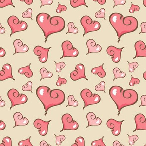 Cartoon Heart Pattern