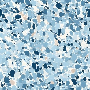Dusty Blue Pebbles - medium