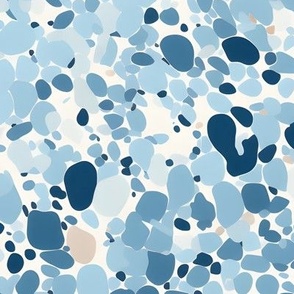 Dusty Blue Pebbles - large