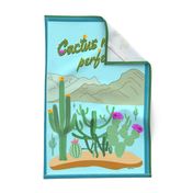 Cactus Makes Perfect, on Blue and Green