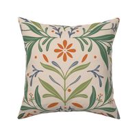 Liberty Style Floral design in Boho warm tones - Big Size 