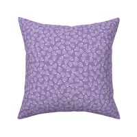 Ditsy Leaves | crocus petal purple | non directional | 12 inch