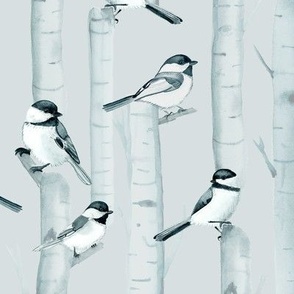 Birch Trees and Chickadees Cool (small)