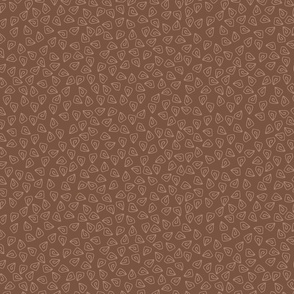 Ditsy Leaves quilt blender | brown | non directional | 12 inch