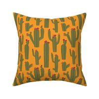 Funky Cacti (Orange, Dark Green, Wine Red)