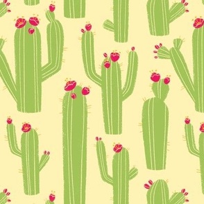 Funky Cacti (Yellow, Green, Red)