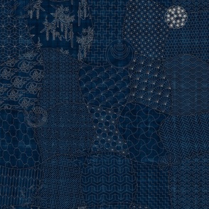 Japanese Sashiko Fabric by the Half Yard, Sashi-ori sashiko Weave